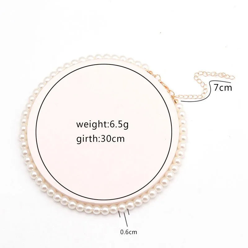 Collier ras du cou en perles blanches pour femme, bijou élégant de mariage, nouvelle collection, vente en gros, livraison directe