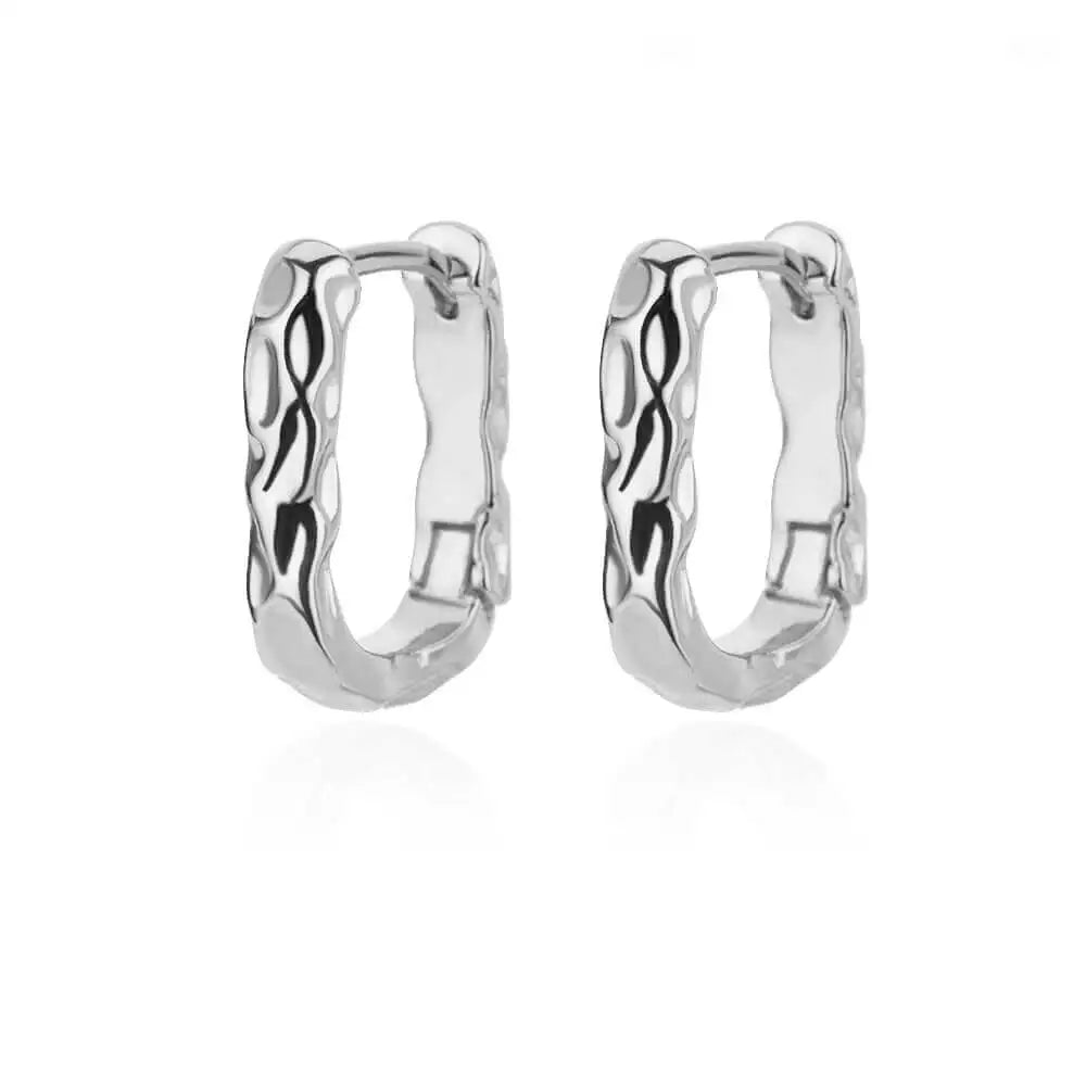 Boucles d'oreilles rondes élégantes pour femmes et filles, créoles de luxe en acier inoxydable, Vintage, fiançailles, mariage, bijoux esthétiques