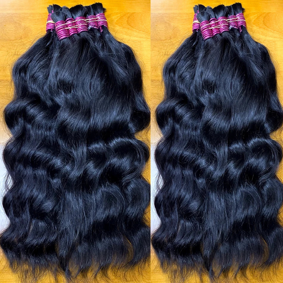 Extensions de Cheveux Humains 100% Naturels, Tissage Vietnamien Brut, Sans Trame