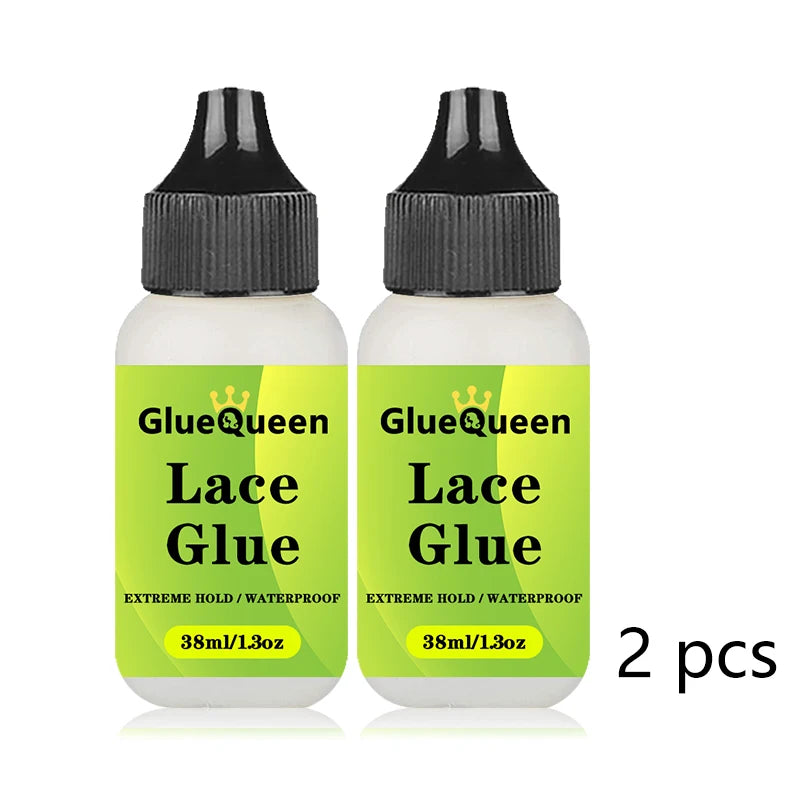 38ml 1.3oz Wig Glue, Waterproof Hair Replacement Adhesive, Sweatproof and 30ml 1oz Glue Remover for Lace Front Wig