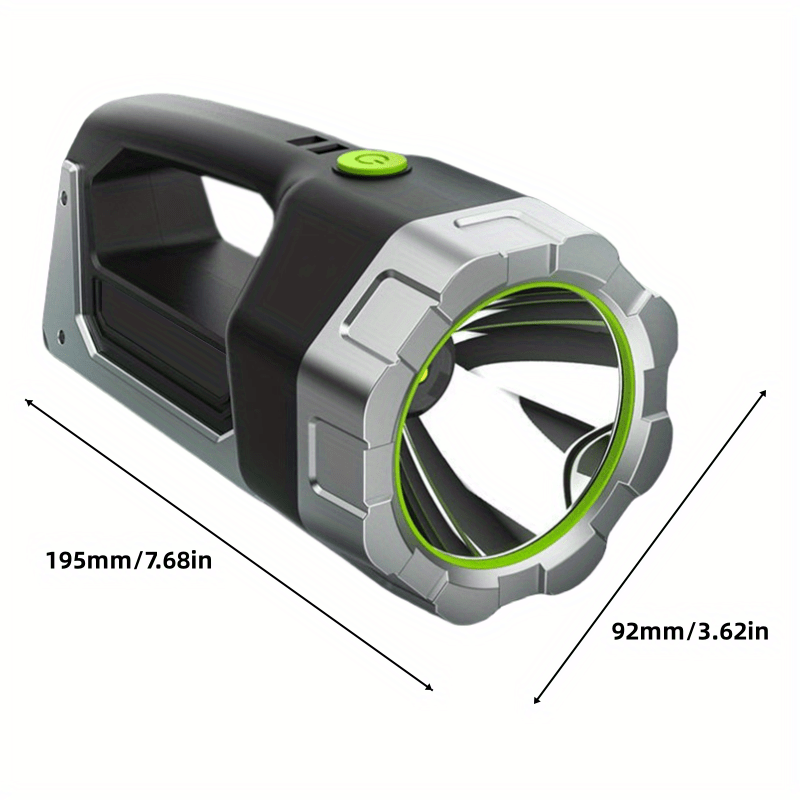 1pc High-Intensity LED Flashlight with Rechargeable 4000mAh Battery, Design, Magnetic Base & COB Side Lamp – Perfect for Camping, Fishing, Hunting, Car Repairs & Emergencies, Camping Essentials | Robust Flashlight Design |