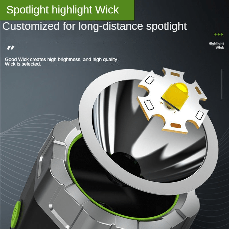 1pc High-Intensity LED Flashlight with Rechargeable 4000mAh Battery, Design, Magnetic Base & COB Side Lamp – Perfect for Camping, Fishing, Hunting, Car Repairs & Emergencies, Camping Essentials | Robust Flashlight Design |