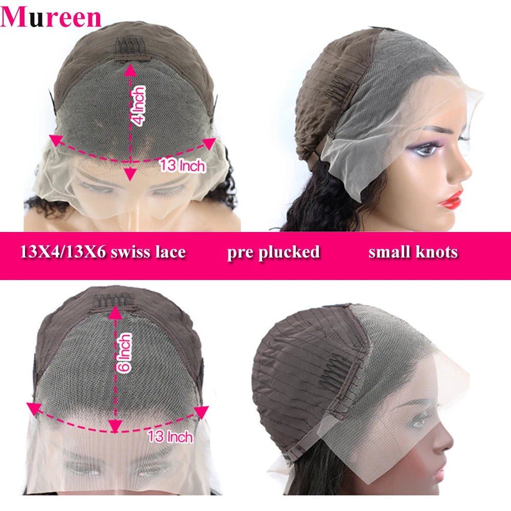 250% Density Straight Hair Lace Frontal Wig Human Hair 13X4 HD Lace Front Wig for Women Human Hair Wigs