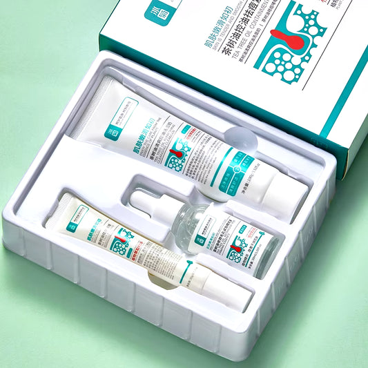 3Pcs/Set Salicylic Acid Oil Control Facial Skin Care Sets Serum Facial anti Acne Removal Moisturizing Face Skin Care Kit