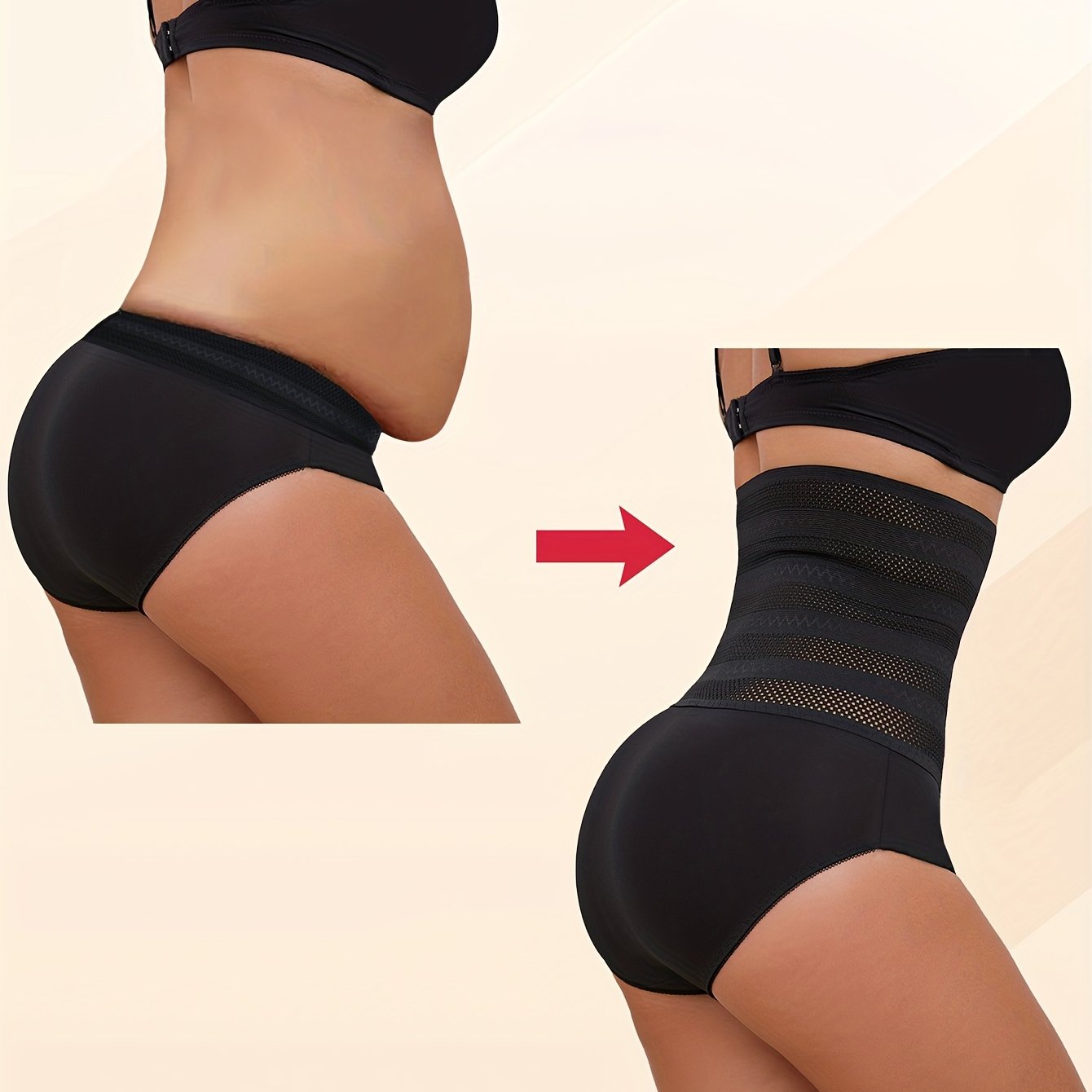 High-Waisted Shaping Panties for Women, Designed to Control The Abdomen And Lift The Hips.