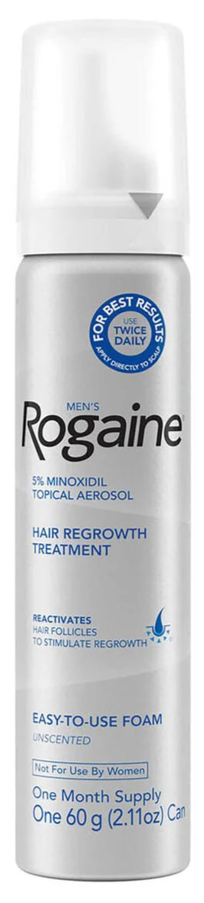 Mens  5% Minoxidil Unscented Foam
