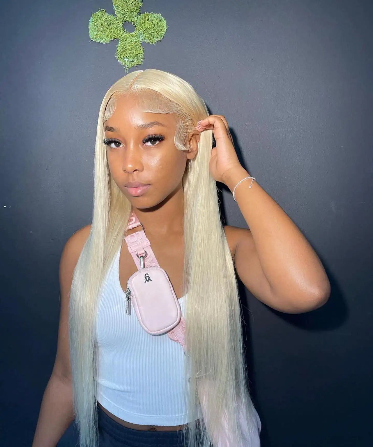 Perruque Lace Frontal Wig brésilienne naturelle, cheveux lisses, blond 613 Hd, densité 220, 13x6, 13x4, couleur, pour femmes