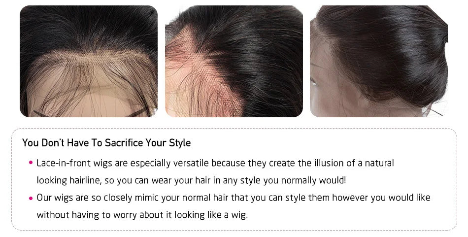 Perruque Lace Frontal Wig Body Wave naturelle – Princess Hair, cheveux 100% humains, 13x4, Lace Transparent, perruque Lace Front Wig, pour femmes