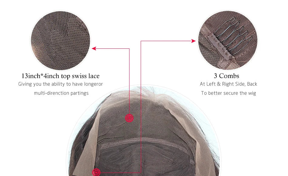 Perruque Lace Frontal Wig Body Wave naturelle – Princess Hair, cheveux 100% humains, 13x4, Lace Transparent, perruque Lace Front Wig, pour femmes