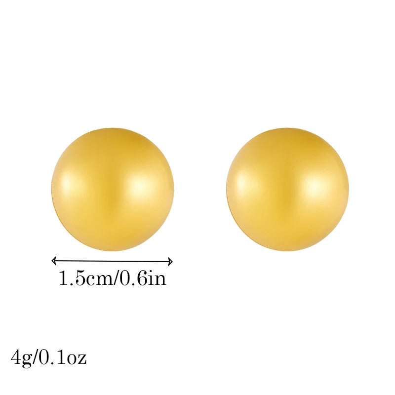 DIEYURO 316L acier inoxydable amour perle ronde carré en forme d'éventail conception irrégulière boucles d'oreilles femmes nouvelle tendance oreille bijoux cadeau fête