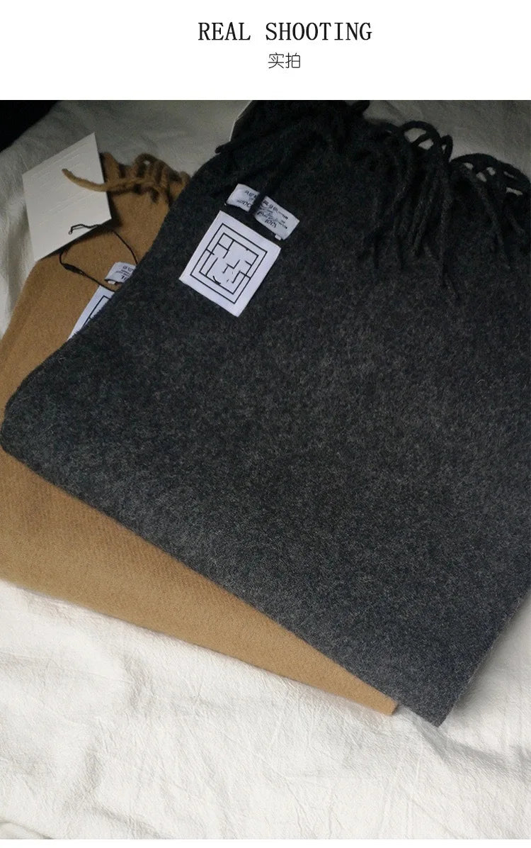 Écharpe en cachemire pour femmes, couverture épaisse et chaude d'hiver, marque de luxe, enveloppant châle, Bufanda Poncho Pashmina