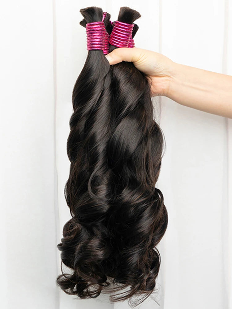 Extensions de Cheveux Humains 100% Naturels, Tissage Vietnamien Brut, Sans Trame