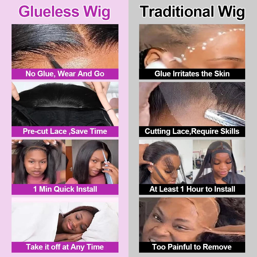 100% perruque de cheveux humains sans colle tressé fermeture Hd dentelle frontale perruque pré-coupée vietnamienne droite courte Bob dentelle avant perruque pour les femmes