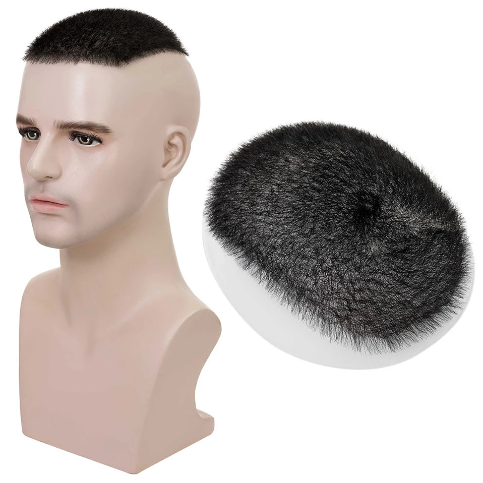 S-noilite américain Buzz coupe 11g hommes toupet cheveux perruque cheveux naturels humains mâle système de remplacement PU postiche Extensions invisibles