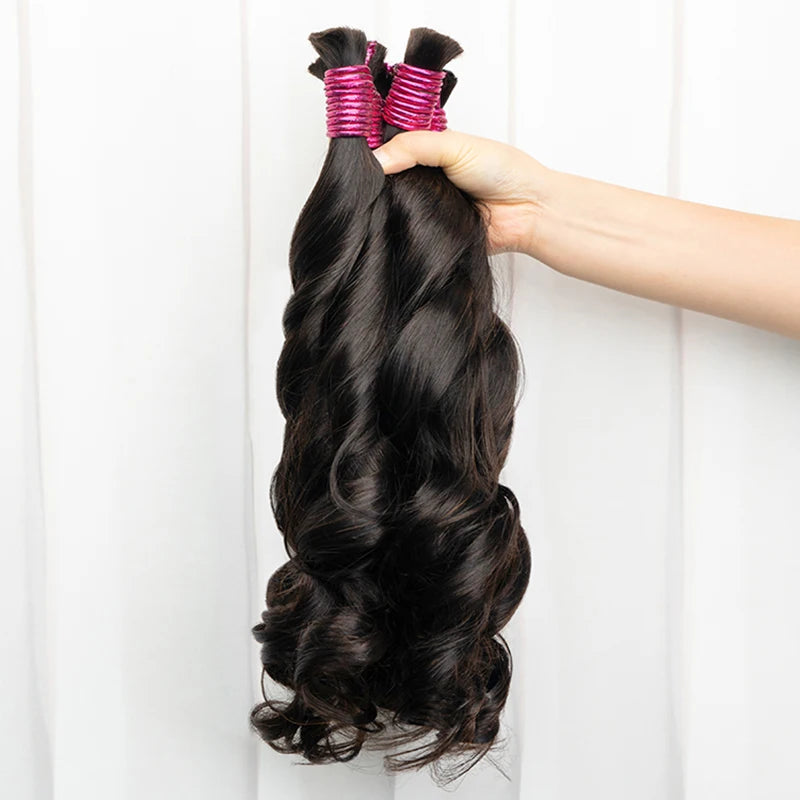 Extensions de Cheveux Humains 100% Naturels, Tissage Vietnamien Brut, Sans Trame