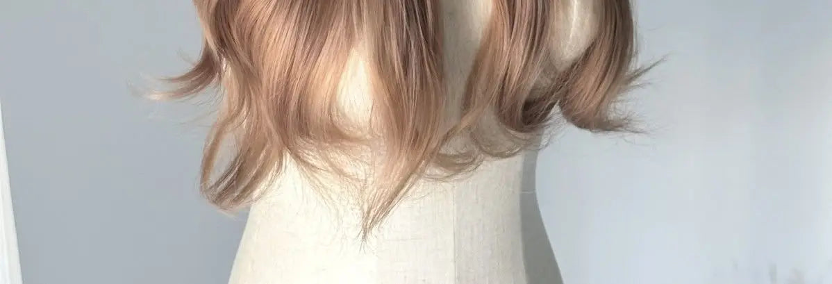 Perruque Lace Front Wig synthétique Blonde Champagne, corps Long, perruques brunes ondulées pour usage quotidien, bandeau Lolita Cosplay 가Perruque Femme