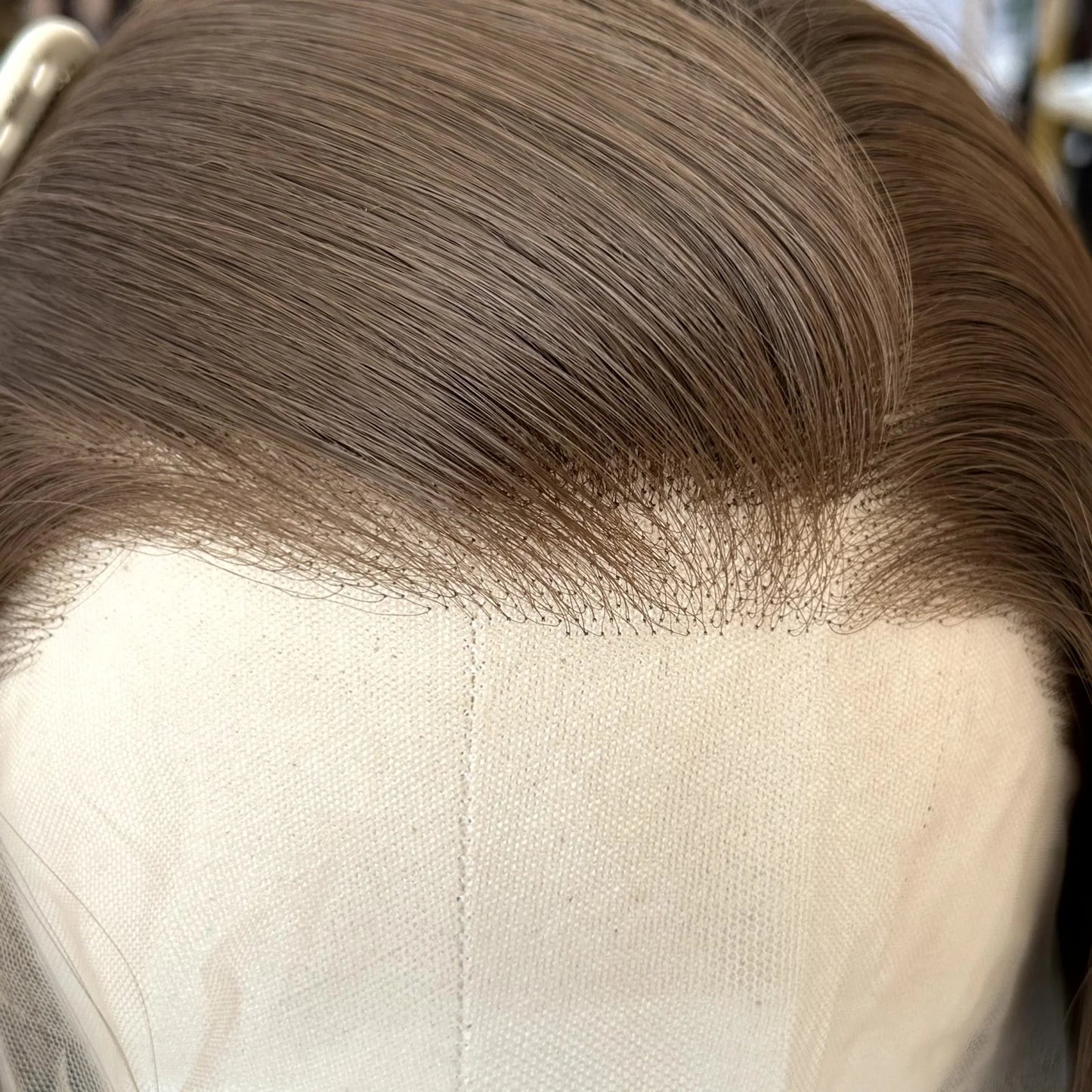 Perruque Lace Front Wig synthétique lisse et soyeuse, marron sarcelle, 13x4, avec raie libre, naturelle, pour femmes, fête quotidienne, Cosplay