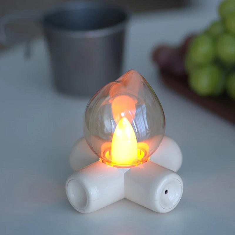 LED flamme feu ampoule lampe de Table de chevet effet cheminée éclairage d'ambiance pour chambre décor à la maison hôtel Bar fête veilleuses