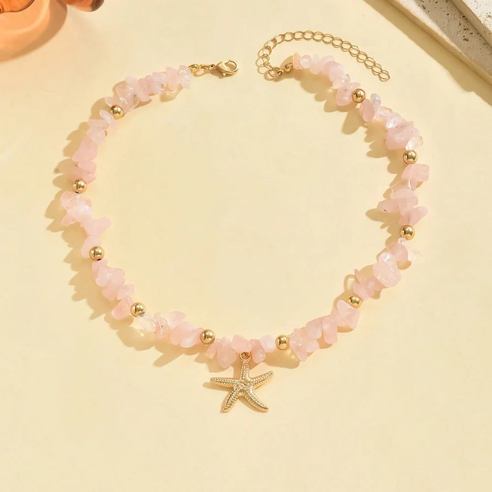 Collier de perles de coquillage naturel à la mode, pendentif en coquillage, bijoux inspirés de l'océan, ras du cou, adapté aux femmes, fête de vacances quotidienne