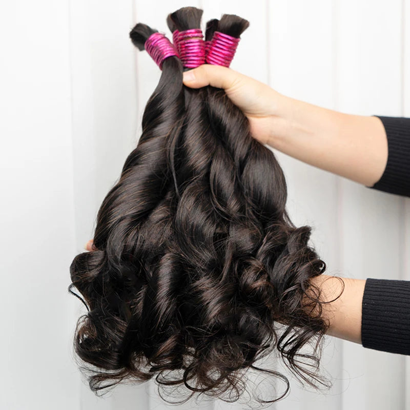 Extensions de Cheveux Humains 100% Naturels, Tissage Vietnamien Brut, Sans Trame