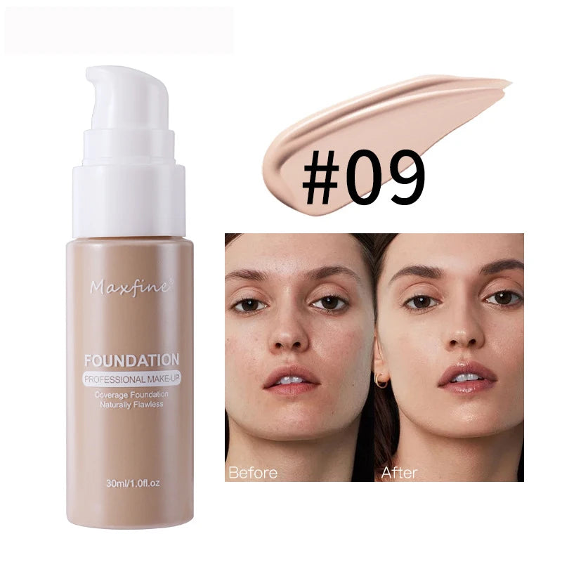 Fond de teint liquide résistant à la sueur, correcteur efficace, maquillage imperméable, cosmétiques professionnels