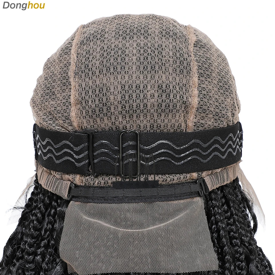 Perruques tressées sans nœuds ombrées Boho pour femmes noires 1B T30 couleurs boîte bohème tresses Perruques tresses Africaines Naturelles