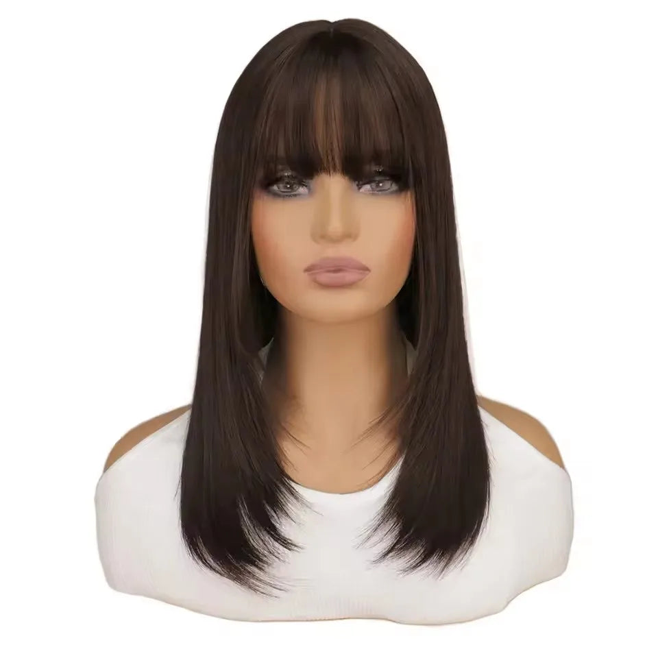 SuQ-Perruque Synthétique Longue et Ondulée pour Femme Afro-Américaine, Cheveux Noirs de Cosplay, Degré de Chaleur, 03 Perruques