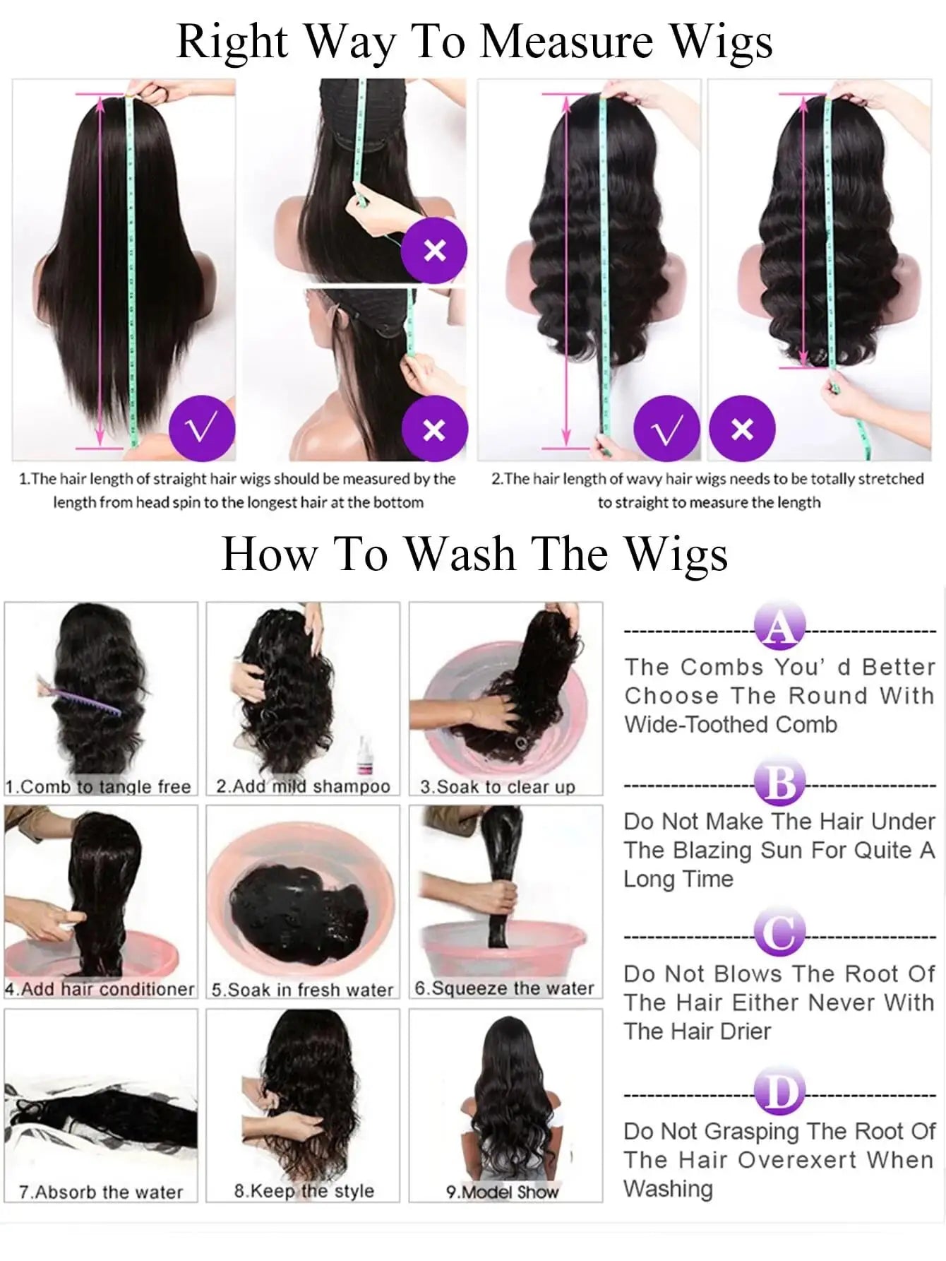 Perruque Lace Front Wig naturelle bouclée sans colle, cheveux humains, haute densité 180%, balayage ombré, 34 pouces