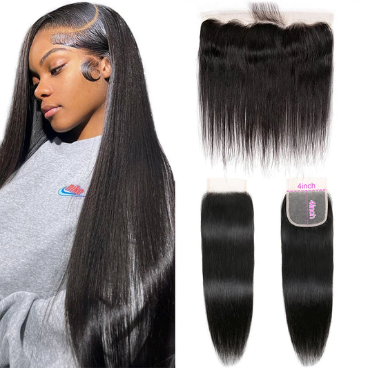 Lace Frontal 13x4 Cheveux Humains Brésiliens Solde Closure Cheveux Humain 4x4 Transparent Brésiliennes En Promotion 18 20 22 Pouce Cheveux Naturels Humains Femme En Promotion Livraison 3 Jours France