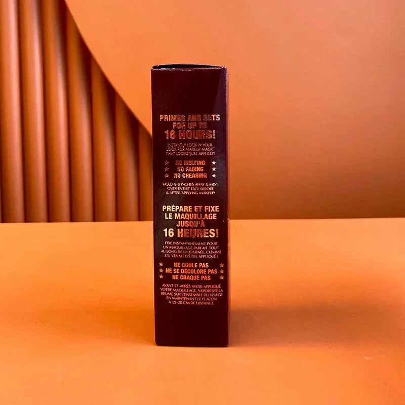 Spray fixateur de maquillage hydratant, contrôle de l'huile, longue durée, imperméable, maquillage naturel, 256 étiquettes cosmétiques