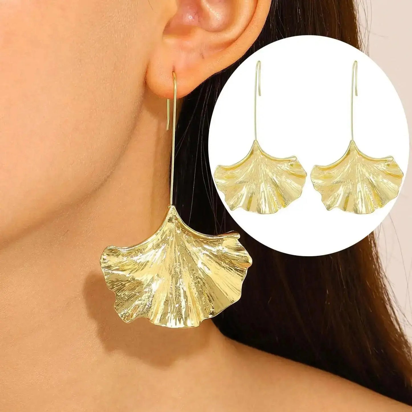 Boucles d'Oreilles en Titane et Acier localité Déformable, Bijoux en Métal, Tendance, Vintage, Rond, Carré, Cœur, pour Femme, Nouvelle Collection 2024
