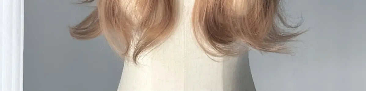 Perruque Lace Front Wig synthétique Blonde Champagne, corps Long, perruques brunes ondulées pour usage quotidien, bandeau Lolita Cosplay 가Perruque Femme