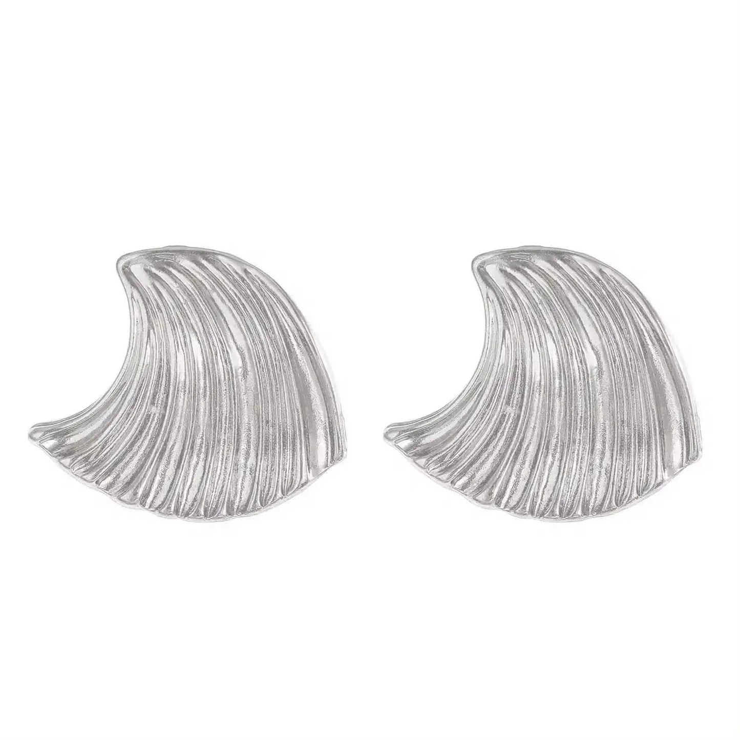 Boucles d'Oreilles Exagérées en Or pour Femme, Bijoux en Métal, Grand Cuir oral elu, Tendance, Nouvelle Collection 2024