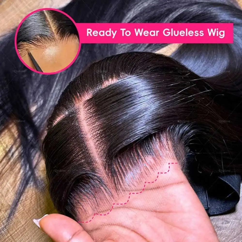 40 42 pouces perruques de cheveux humains droites 13x4 13x6 HD perruques frontales en dentelle pour les femmes sans colle os droite dentelle avant perruques de cheveux humains