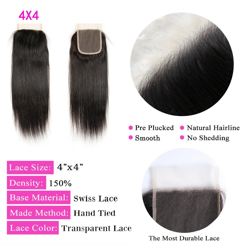 Lace Frontal 13x4 Cheveux Humains Brésiliens Solde Closure Cheveux Humain 4x4 Transparent Brésiliennes En Promotion 18 20 22 Pouce Cheveux Naturels Humains Femme En Promotion Livraison 3 Jours France