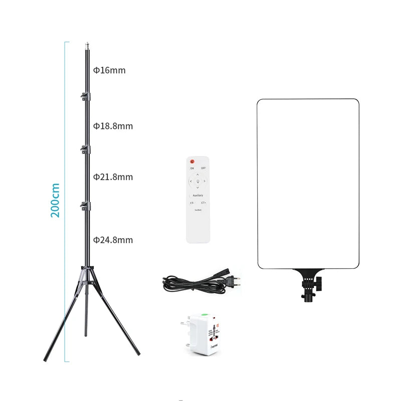 Lumière de Studio Photo LED pour Éclairage de Maquillage, Appareil Photo Portable, Lampe de Panneau de Photographie Statique, Vidéo, 2700K-7500K