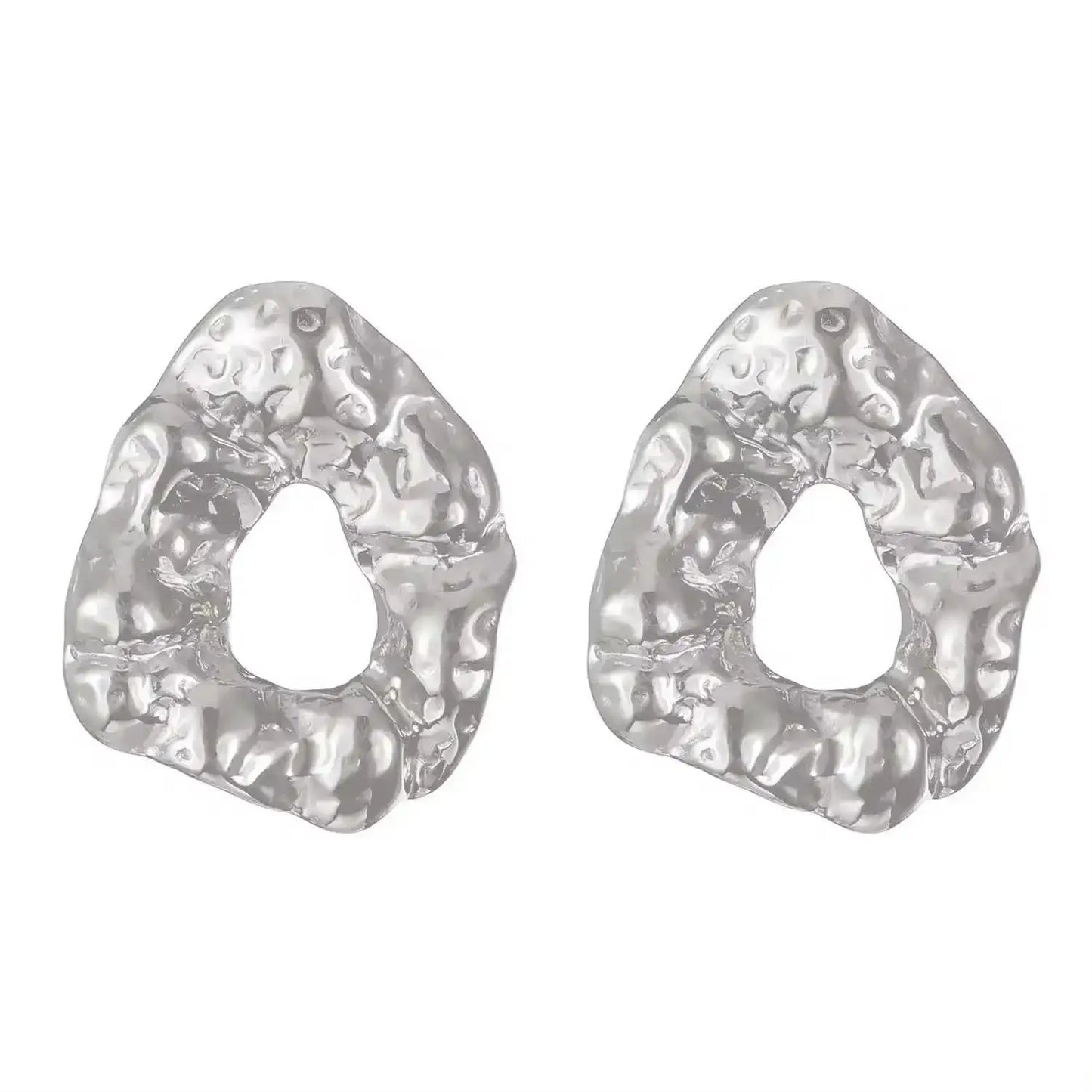 Boucles d'Oreilles Exagérées en Or pour Femme, Bijoux en Métal, Grand Cuir oral elu, Tendance, Nouvelle Collection 2024