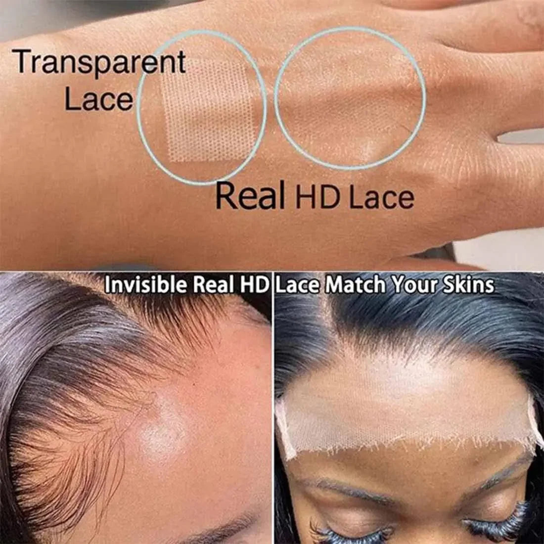 Perruque Bob en cheveux humains raides crépus HD Lace Front 4x4/13x4 de 10-16 pouces, densité 400%, pré-épilée, prête à porter, sans colle, effet Body Wave pour femmes