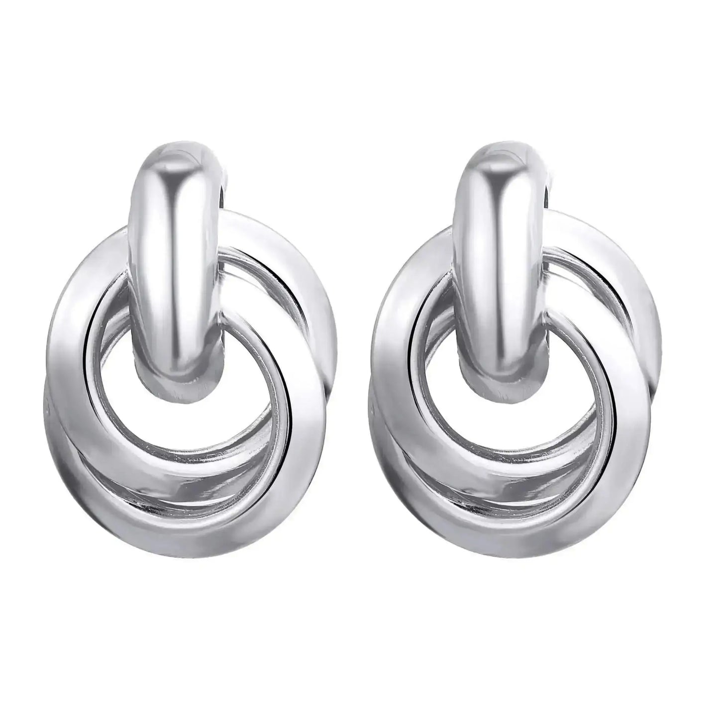 Boucles d'Oreilles Exagérées en Or pour Femme, Bijoux en Métal, Grand Cuir oral elu, Tendance, Nouvelle Collection 2024