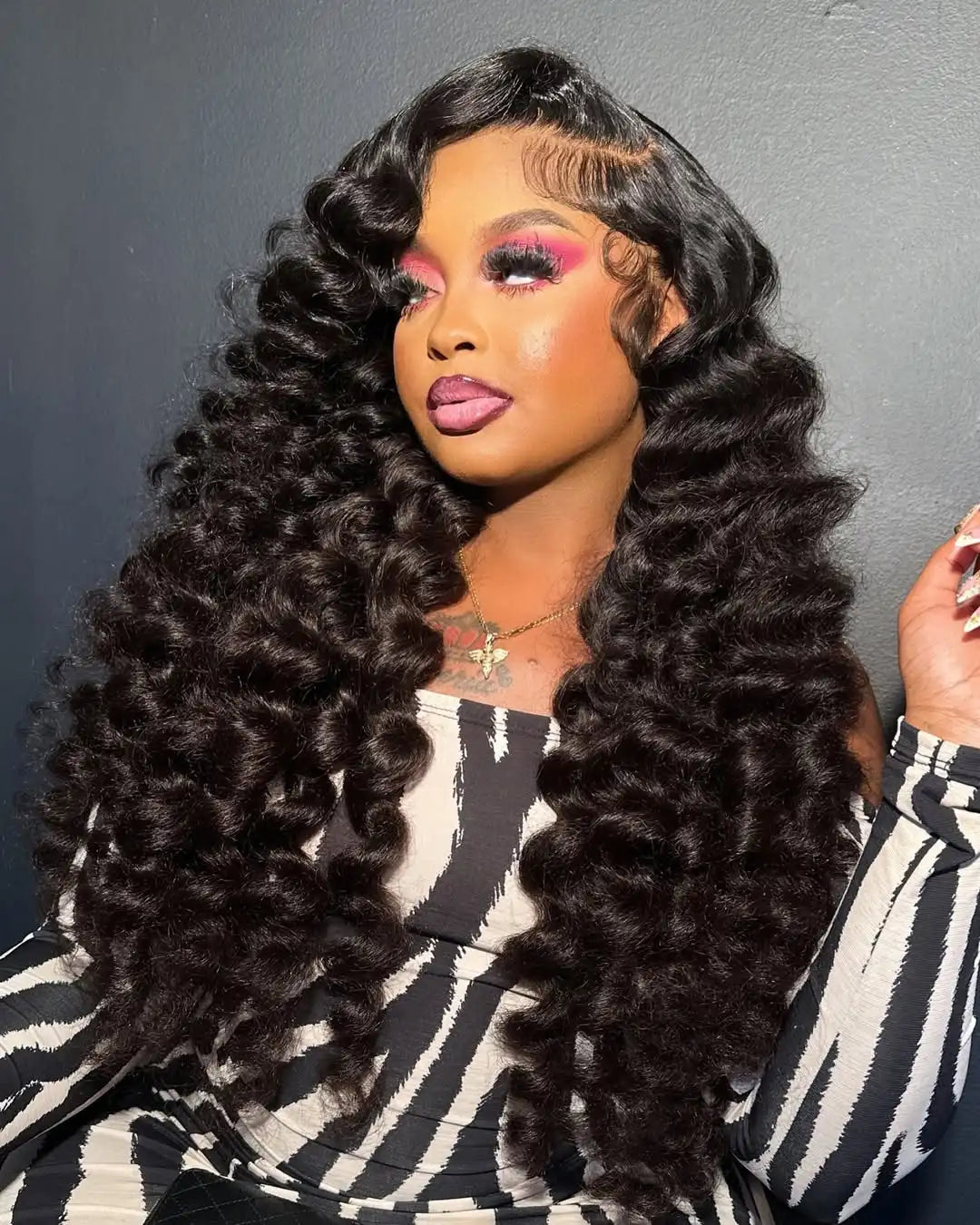 250% 30 40 pouces cheveux humains 13x6 HD dentelle frontale perruque brésilienne lâche vague profonde bouclés cheveux humains 360 pleine dentelle avant perruque pré-plumée