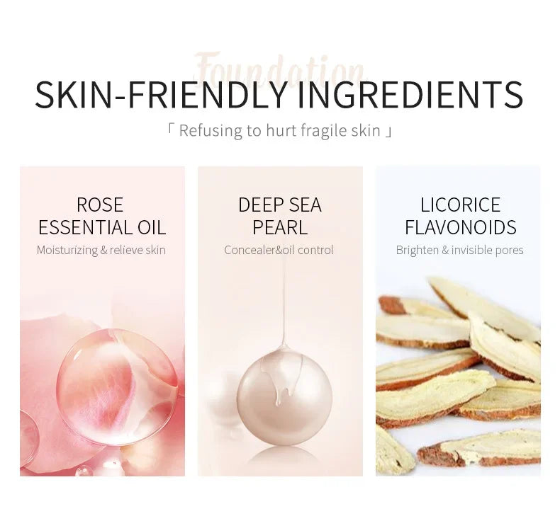 LAIKOU fond de teint liquide hydratant longue durée cosmétiques pour le visage naturel éclaircir le teint de Base du visage maquillage 30 ml