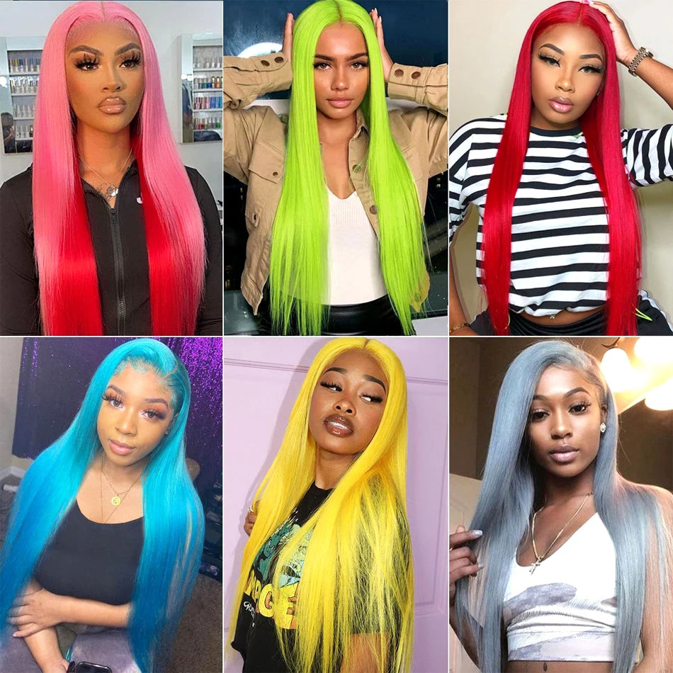 13x6 HD Transparent 613 Blonde dentelle frontale perruques de cheveux humains brésilien droite dentelle avant perruques de cheveux humains peuvent être teintes n'importe quelle couleur