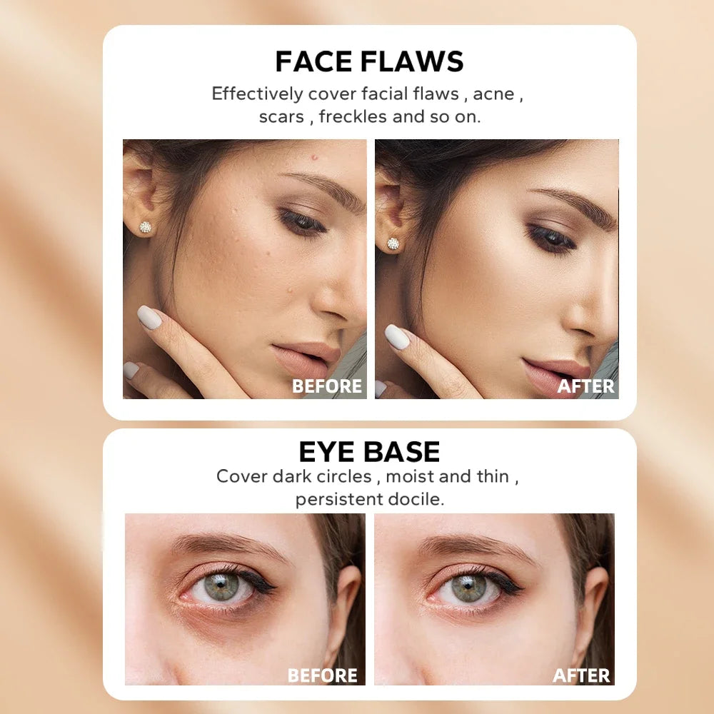 BEAUTY GLAZED-Fond de teint liquide 24 heures HD, couverture complète 256, fond de teint imperméable naturel, maquillage pour le visage, document éclaircissant pour la peau