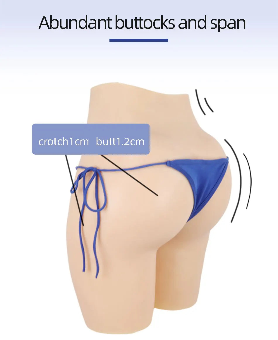 YUERUGOU Culotte vaginale réaliste en silicone pour transexuelle, pantalon de chatte Crossdresser, sexe Éltransgenre, faux sous-vêtements, élévateur de hanche, mise à niveau