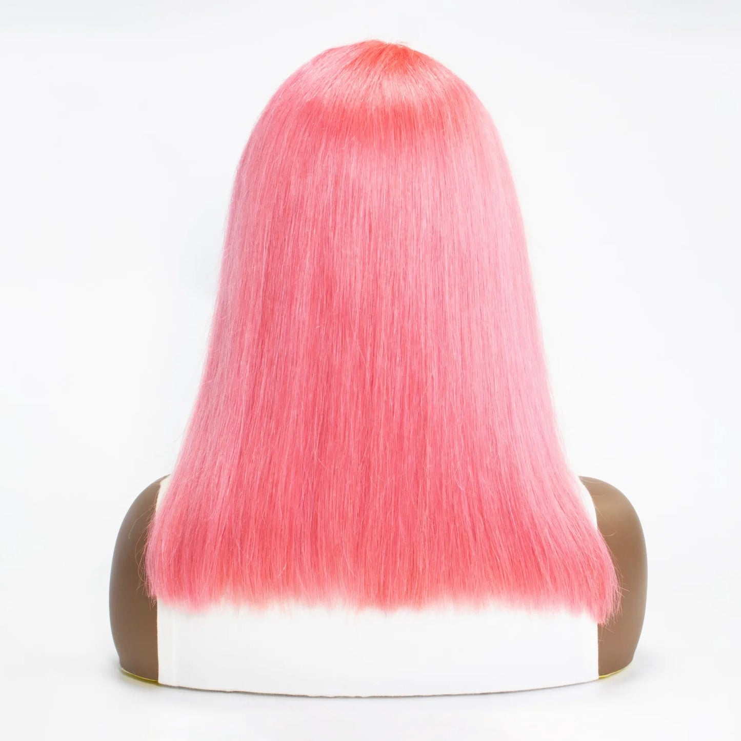 Cheveux humains Rose Rose droite Bob perruques pour femmes brésiliennes 13X4 dentelle avant perruques courtes dentelle frontale pré-plumée couleur Rose Bob perruque