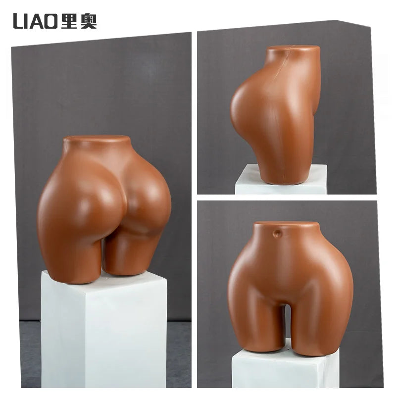 Brésilien BBL gros hanches corps féminin Mannequin torse africain grande taille fesses femmes factice en plastique pour sous-vêtements et vêtements affichage
