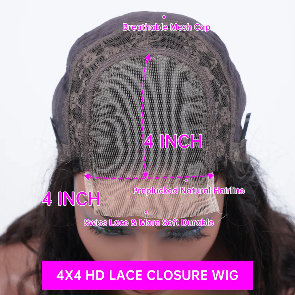 Perruque frontale vague profonde 13x4 13x6 Hd dentelle 30 pouces brun chocolat bouclés dentelle avant cheveux humains vague d'eau perruques brésiliennes pour les femmes