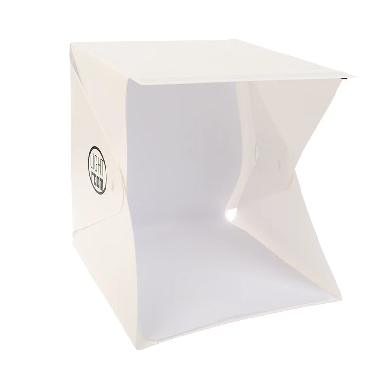 Photographie lumière LED salle Photo Studio lumière tente boîte souple décors Photobox pour appareil Photo DSLR 22CM Portable pliable Lightbox