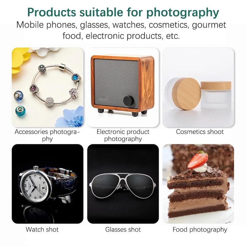 Photographie lumière LED salle Photo Studio lumière tente boîte souple décors Photobox pour appareil Photo DSLR 22CM Portable pliable Lightbox