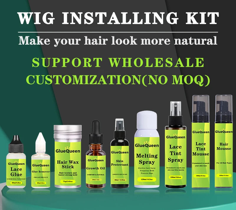 Colle pour perruque 38ml 1.3oz, adhésif imperméable pour remplacement de cheveux, résistant à la sueur et dissolvant de colle 30ml 1oz pour perruque Lace Front